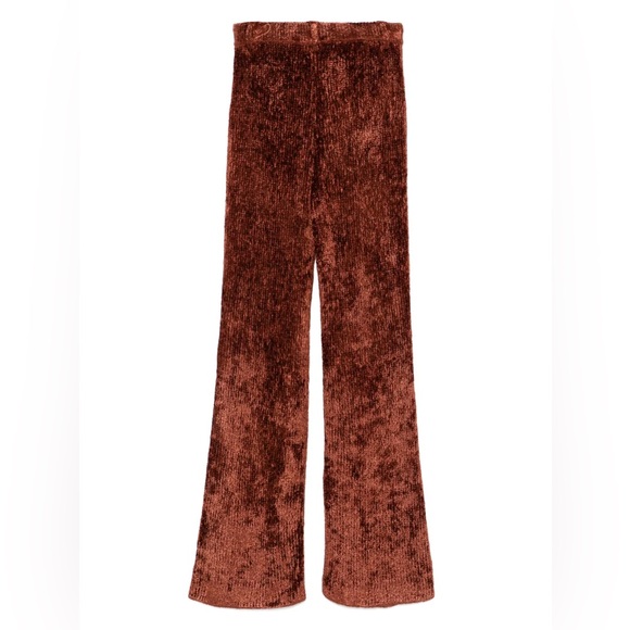 Aya Muse Brown Wide Leg Pants - Picture 2 of 2